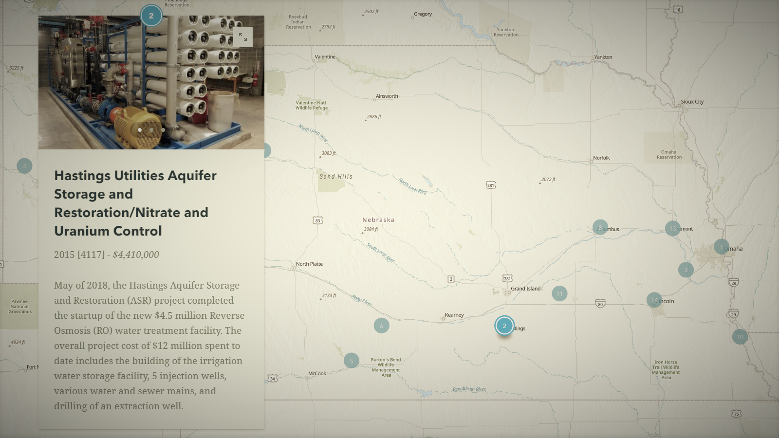 Nebraska Water Sustainability Fund Story Map